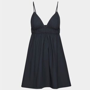 Babaton Aritzia Encourage Poplin Mini Dress, Navy, Large